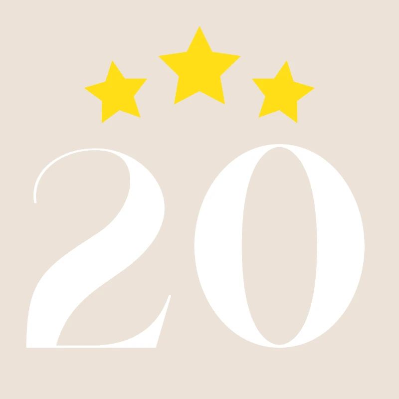 20ème anniversaire étoilé