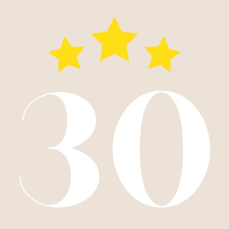 30e anniversaire étoilé