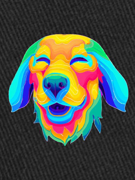 Psychedelic dog