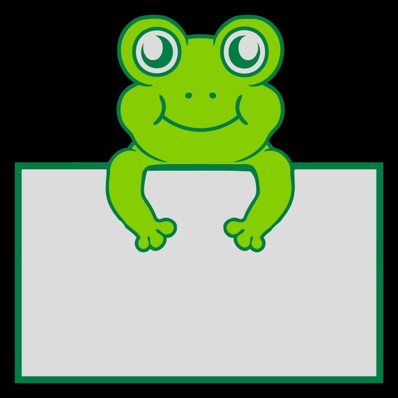 Text present frog shield