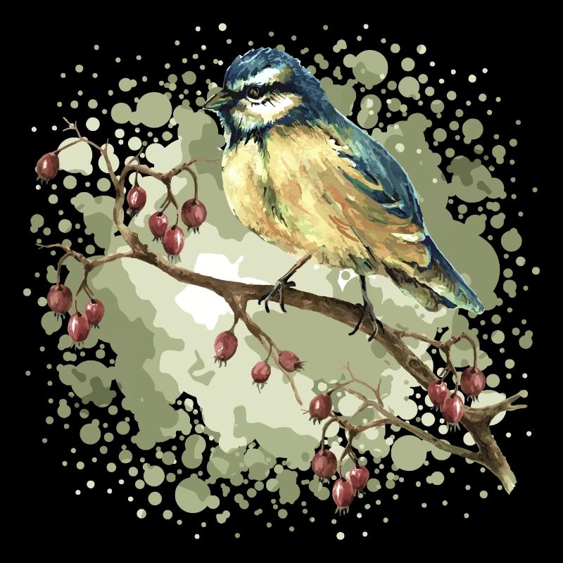 Bunter Vogel