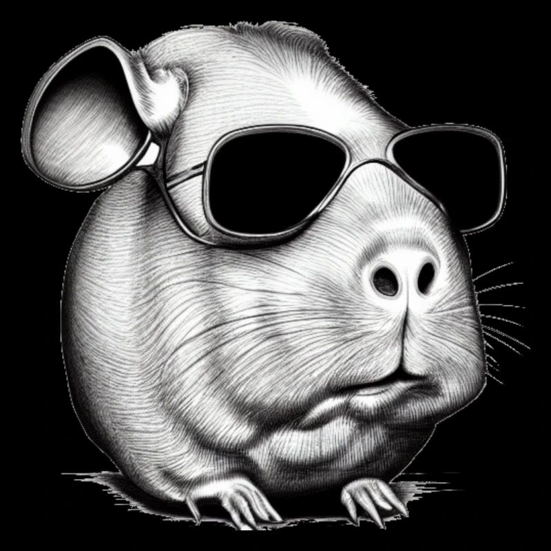 Cochon d’Inde cool lunettes de soleil design amusant 14