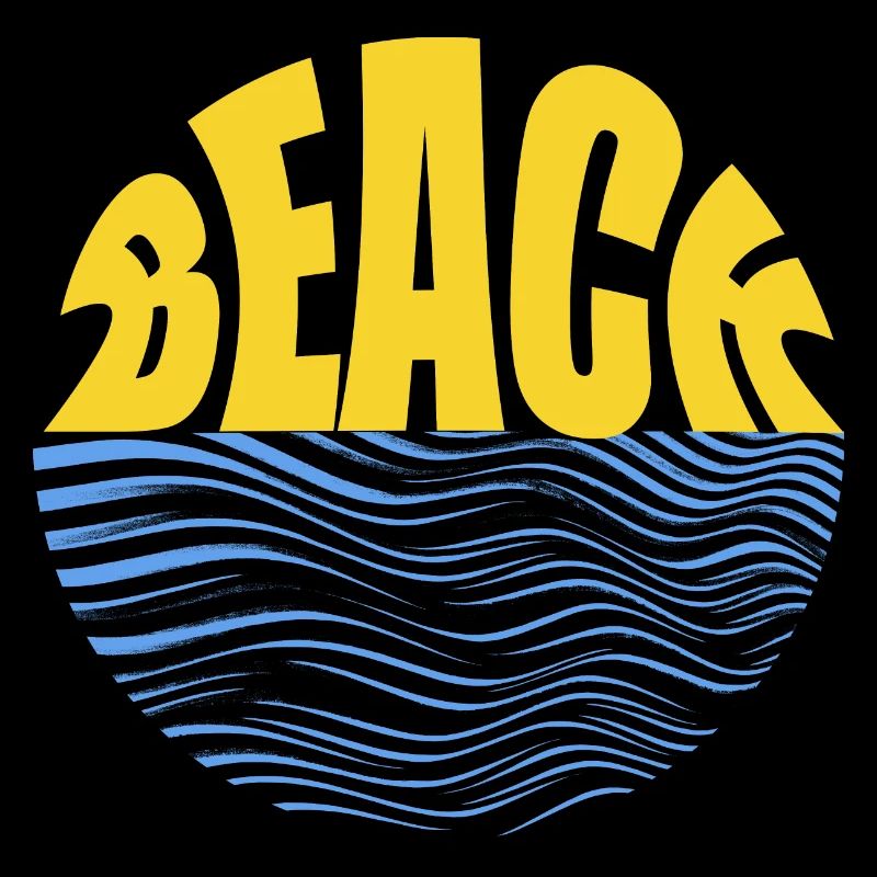 Beach wave T shirt Design