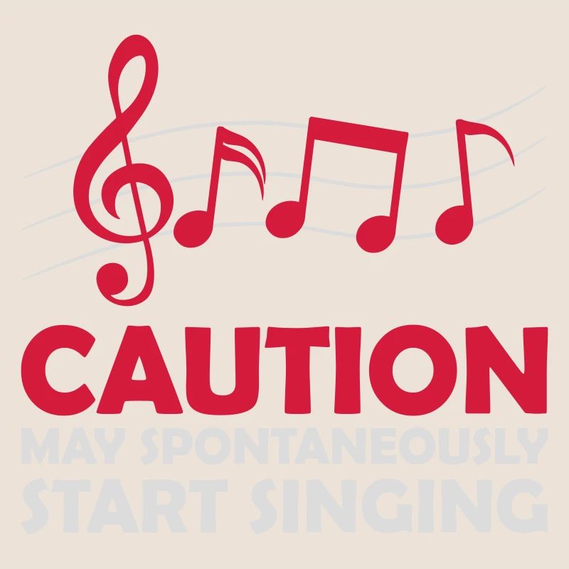 may spontaneously start singing