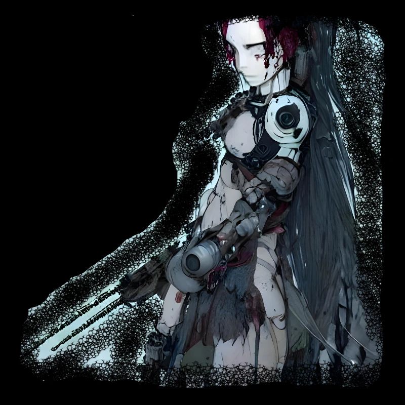 Anime Cyborg Mädchen