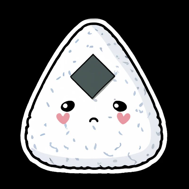 Cute sad onigiri