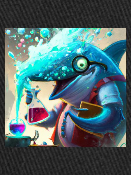 Mad dolphin scientist experimenting