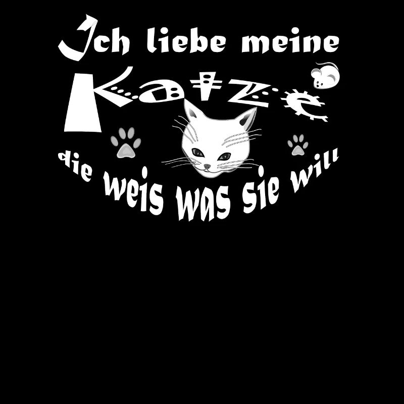 Ich liebe meine Katze, die weis was sie will