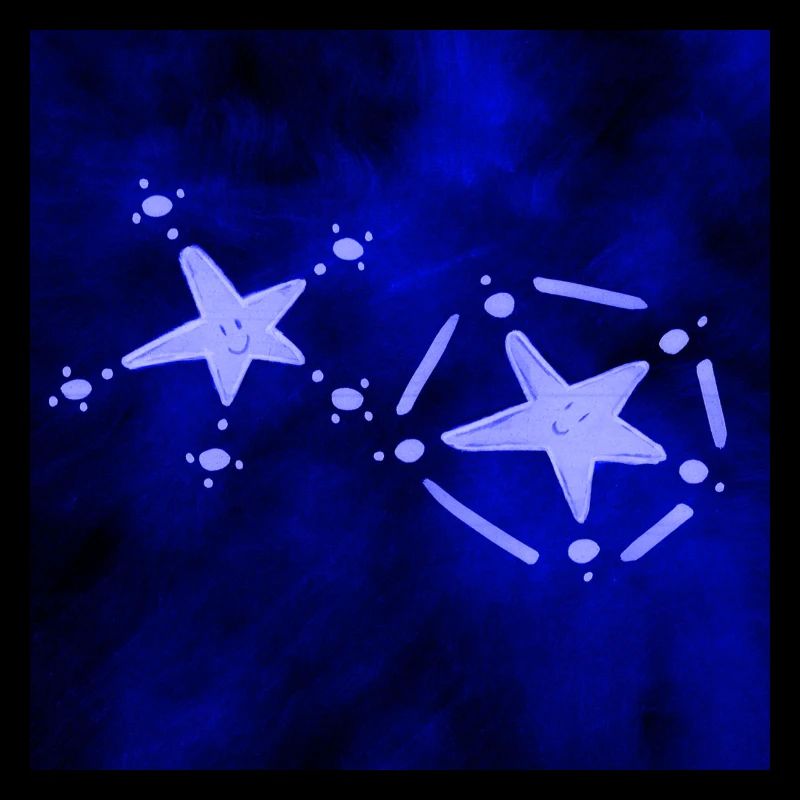 2 ÉTOILES BLEUES