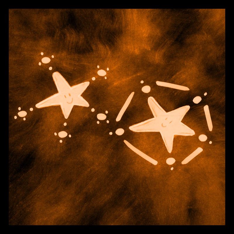 2 ÉTOILES ORANGE