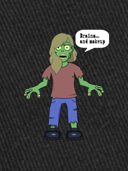 Zombie Brains and makeup