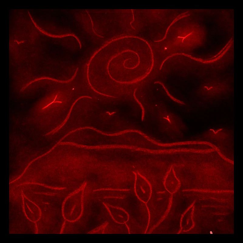 RED NIGHT LANDSCAPE