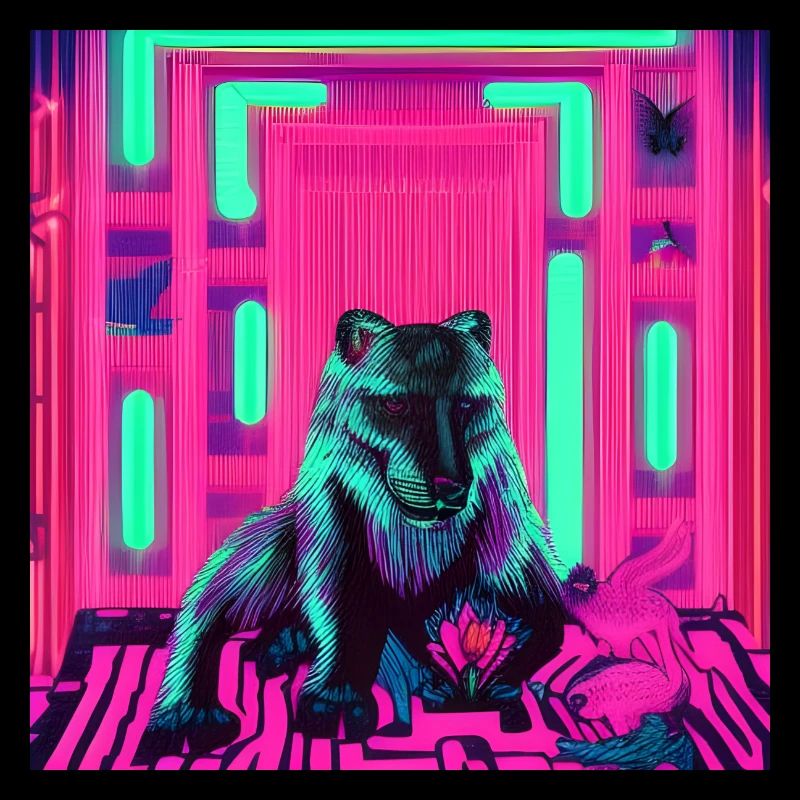 Wolf neon