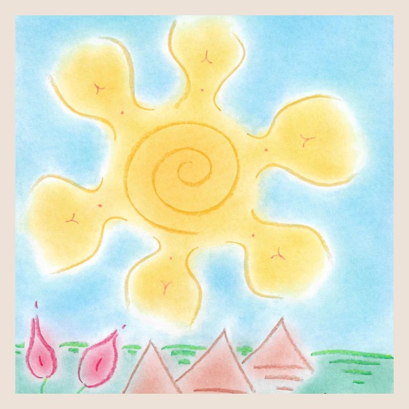 SOLEIL SUR LES PYRAMIDES