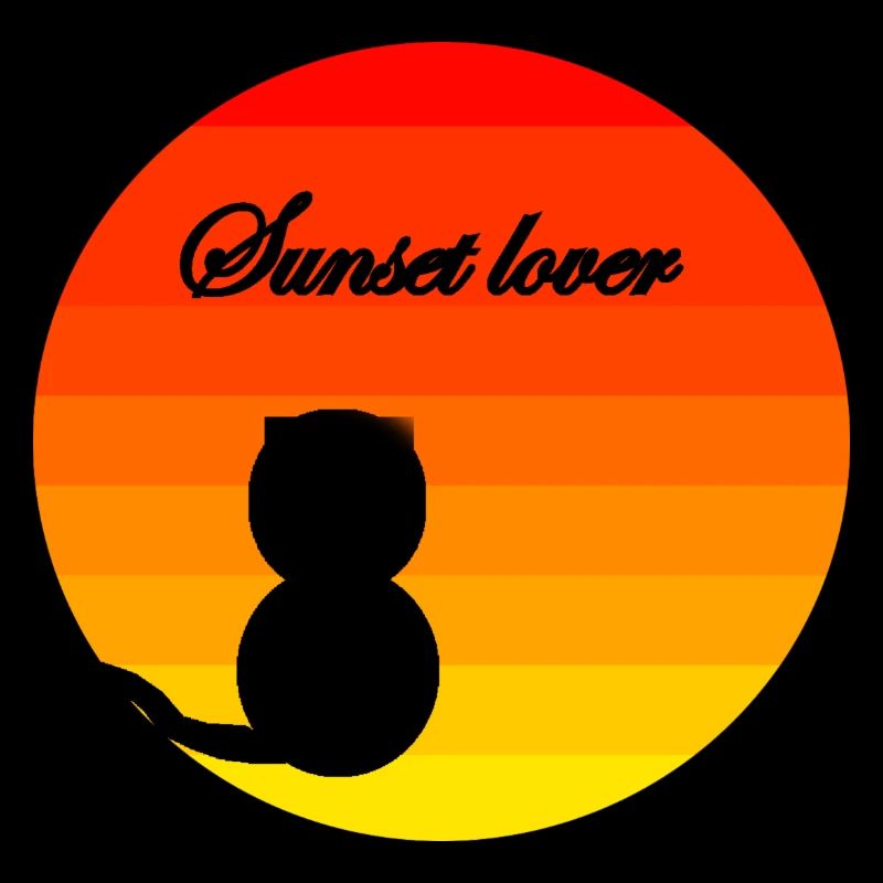 Sunset Cat Gift Gift Idea Sun