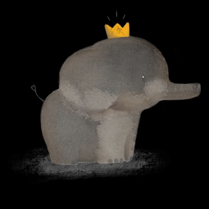 Petit éléphant mignon