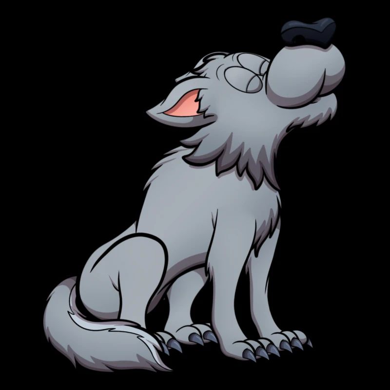 Heulender Wolf