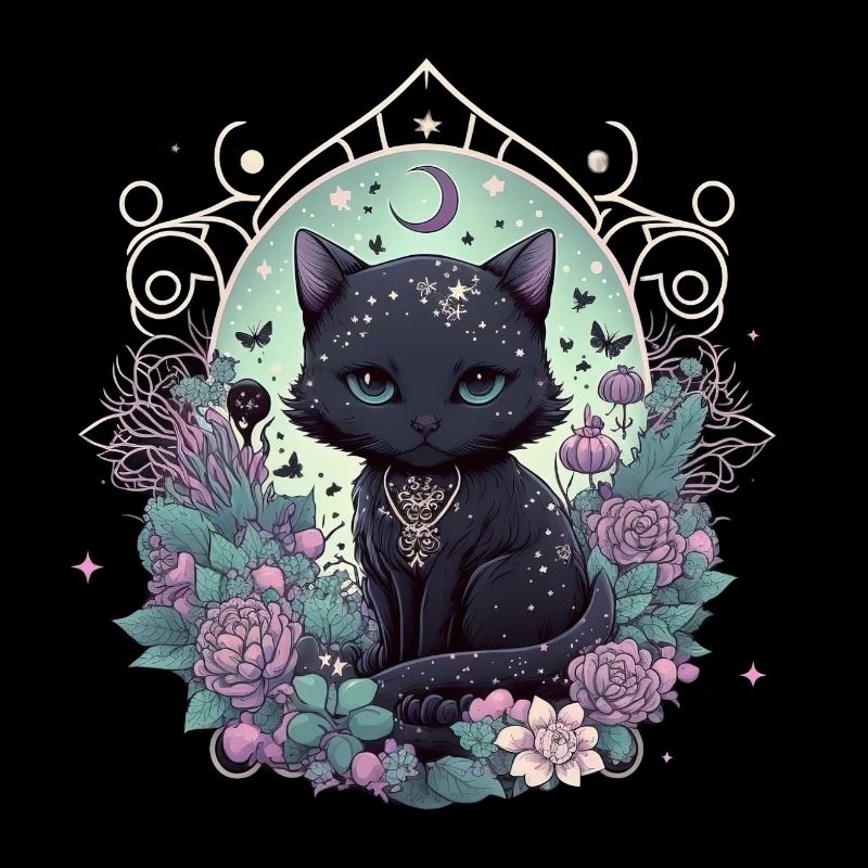 Kawaii Style - Chat sorcière
