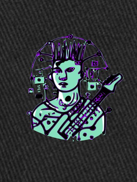 Guitariste Cyber Punk