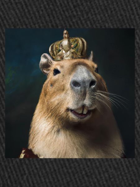 Capybara avec couronne