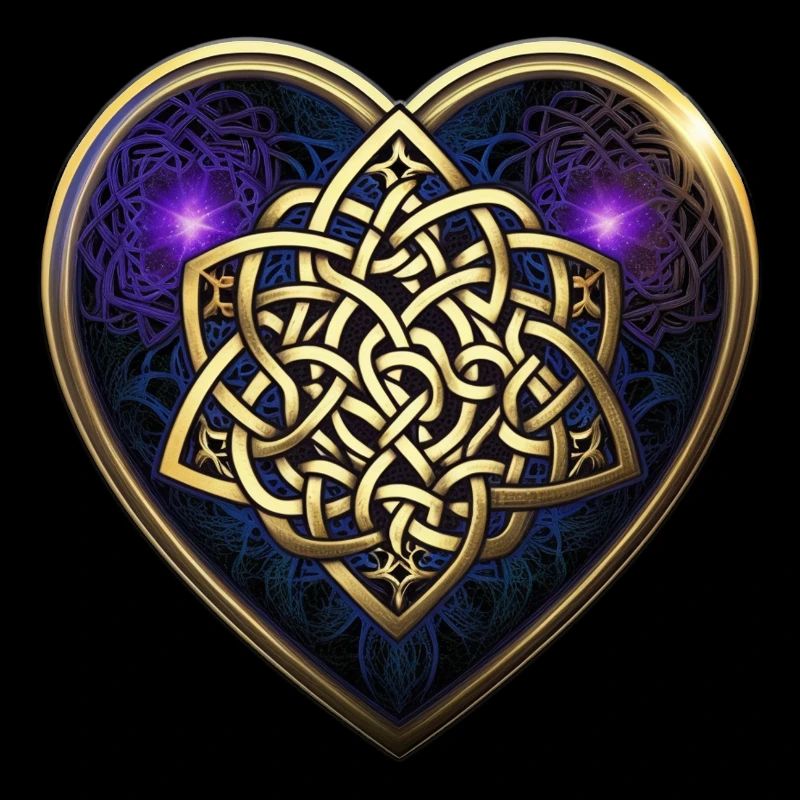 Celtic knot heart