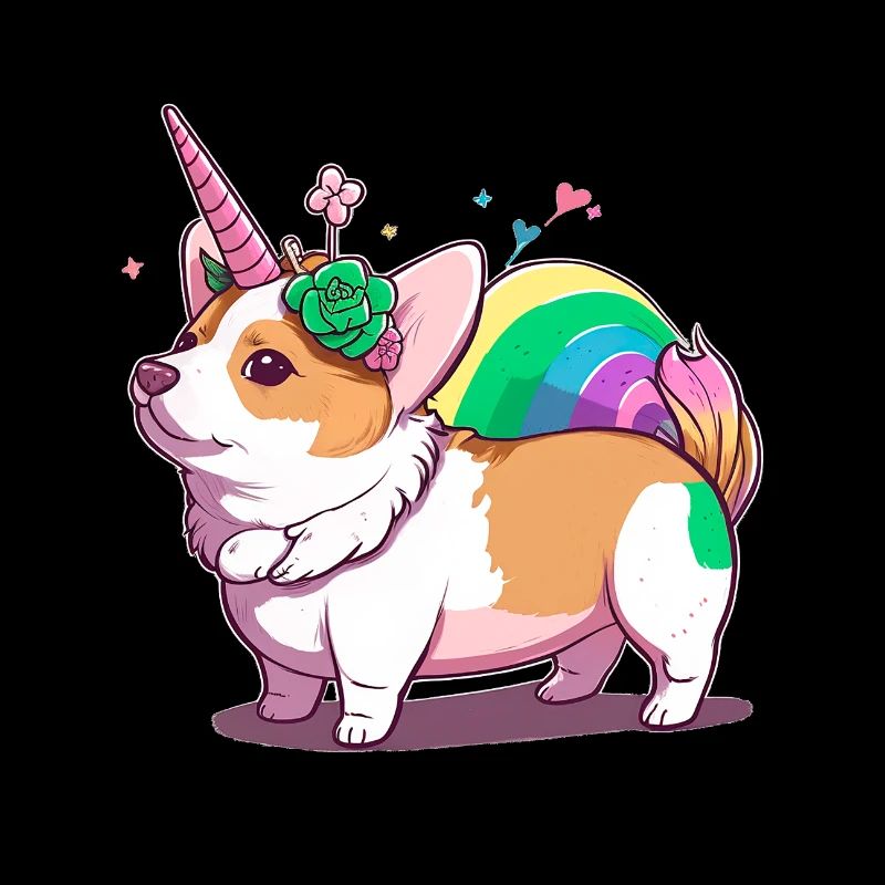 Corgi Einhorn