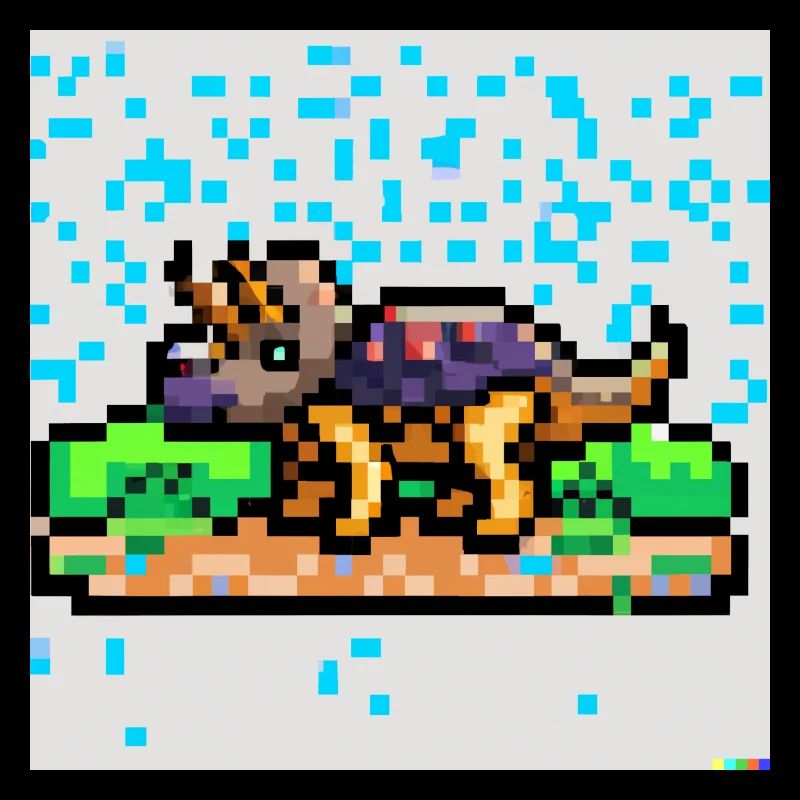 Triceratops pixel art