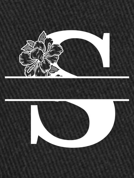 Personalized floral letters