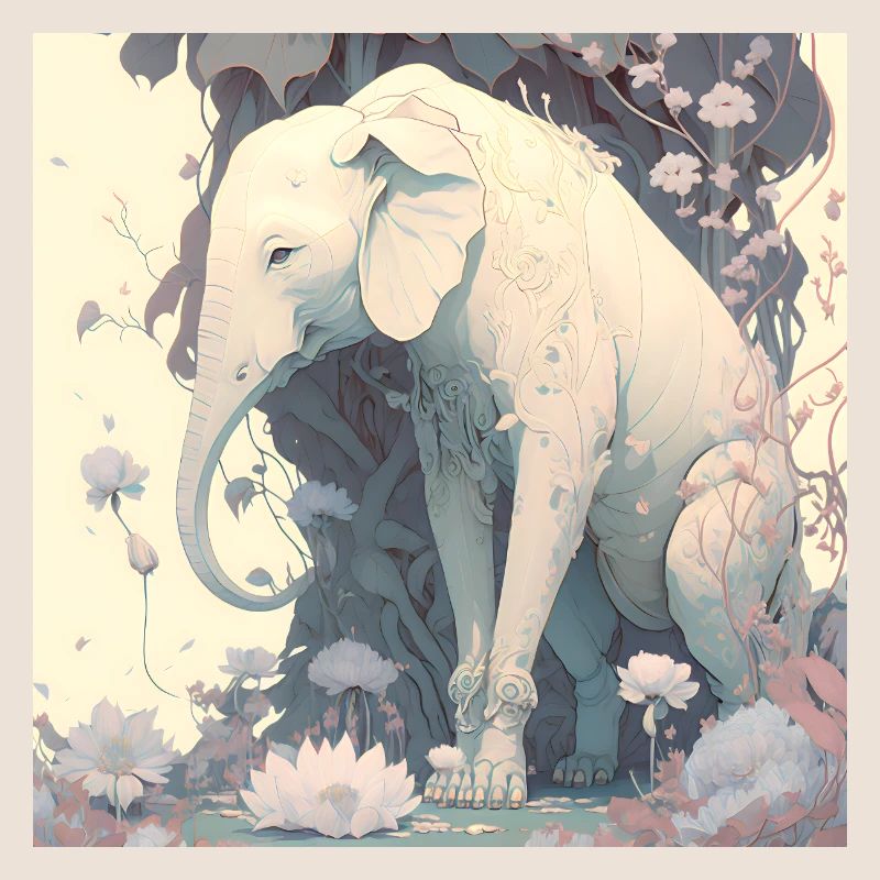 en harmonie avec l’éléphant de la nature