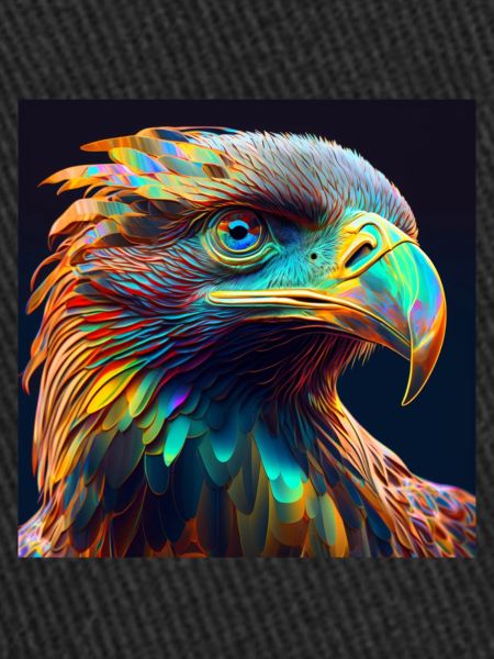 Coloured eagle, unique design,