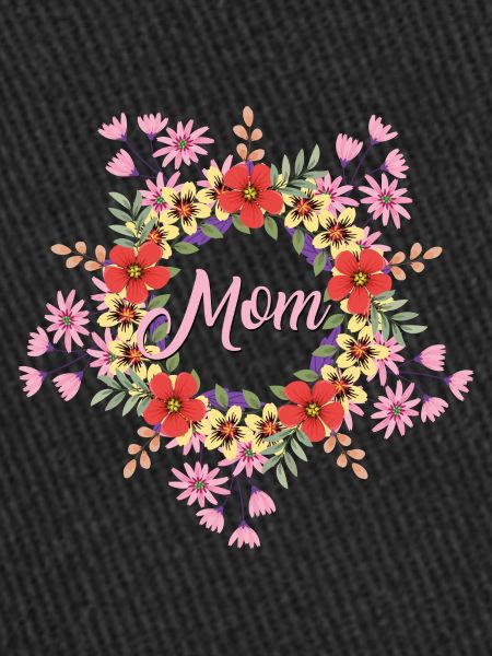 Maman - avec des fleurs