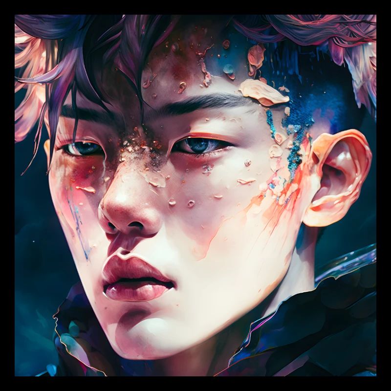 Crystalline Asian K-Pop Idol