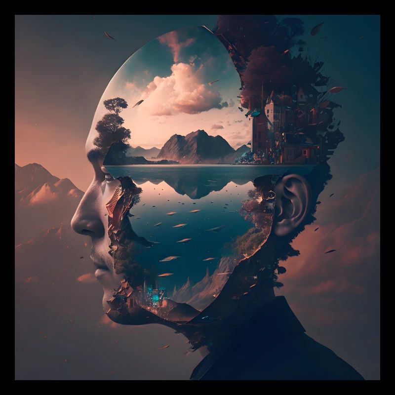 Head With a Landscape Inside