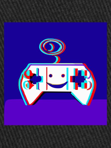 a PS-5 smiling illustroke