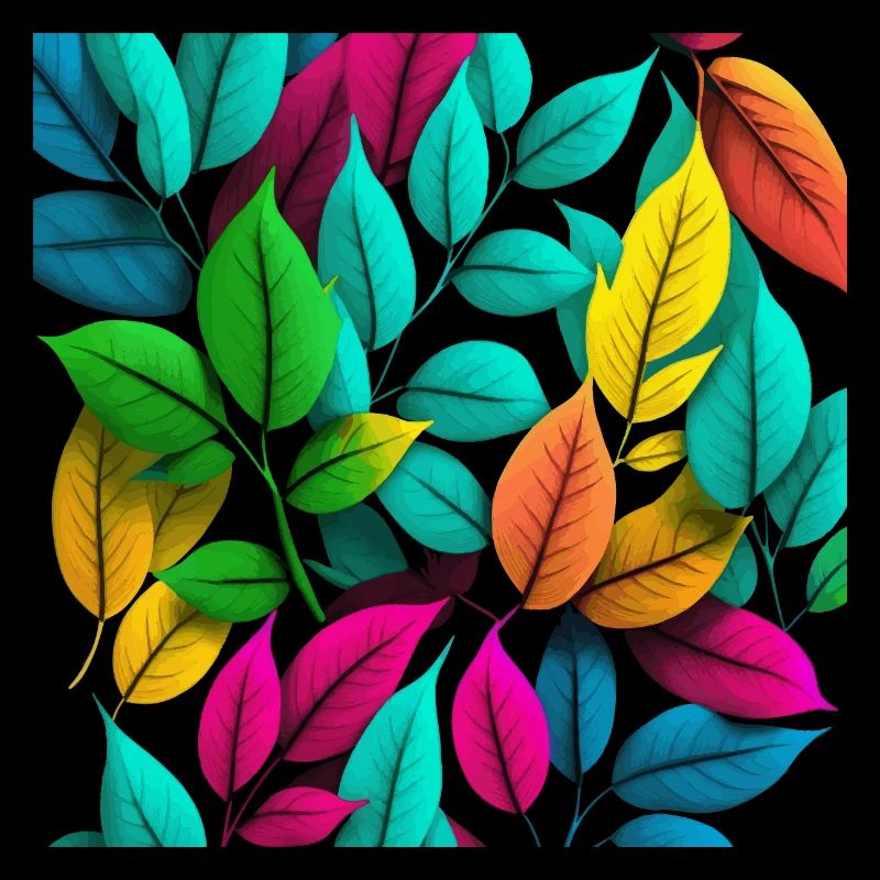 Bunte Blätter Geschenk