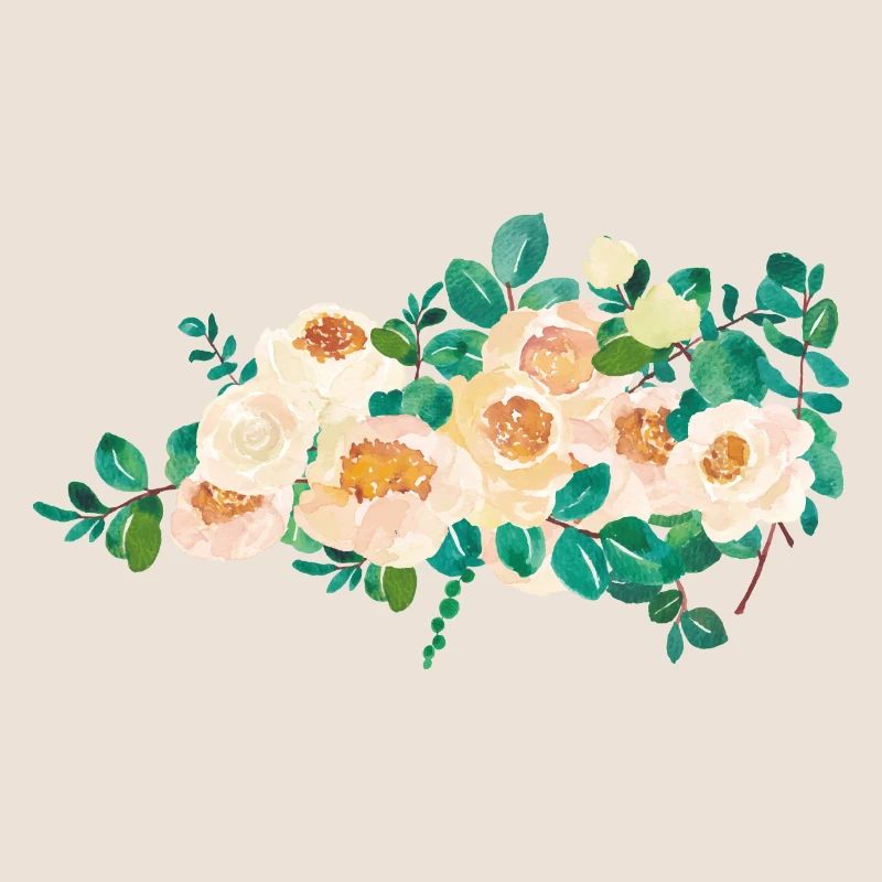 Fleurs aquarelles