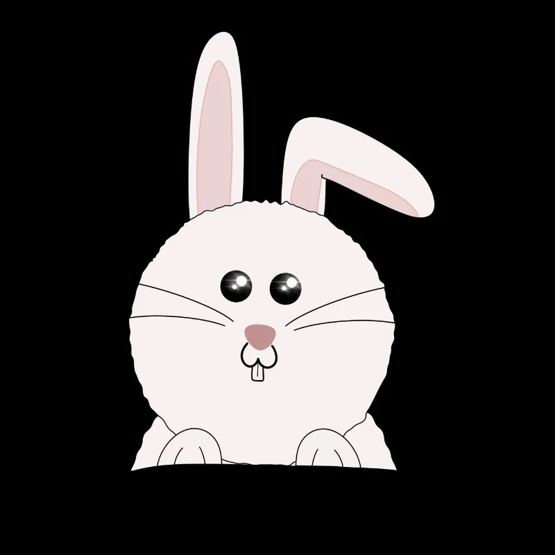 Lapin blanc et doux Pâques