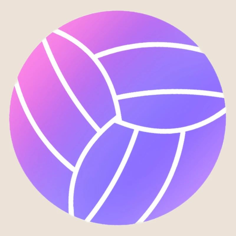Volleyball arc-en-ciel