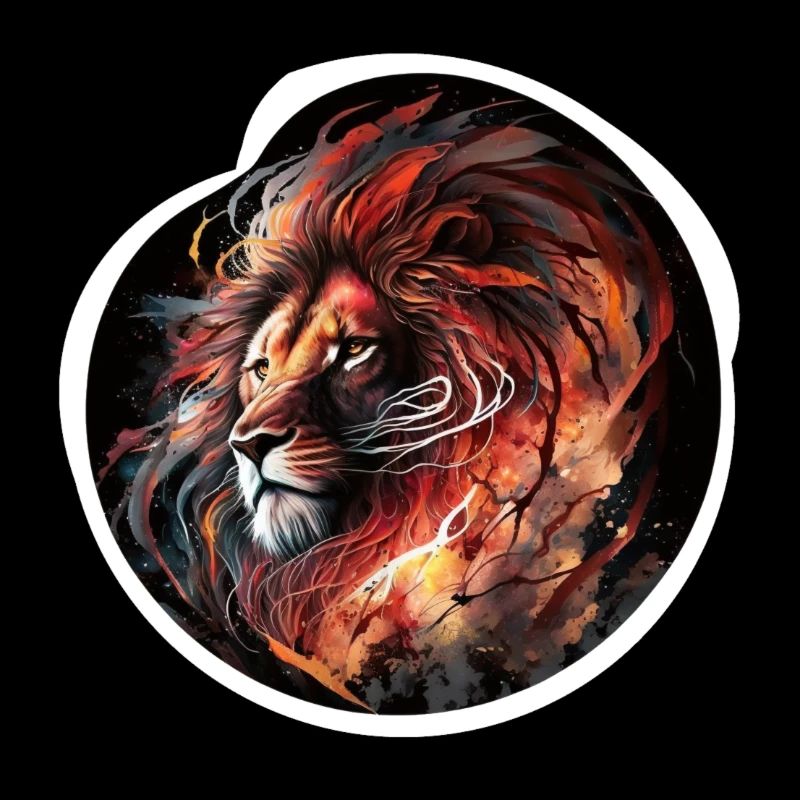 lion palette de feu