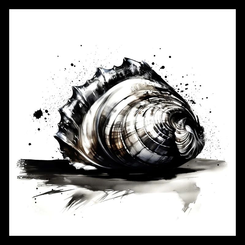 Elegant shell illustration