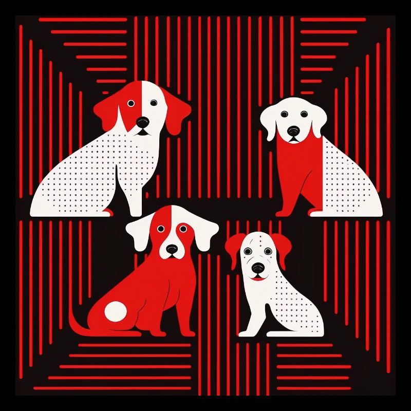 Chiens abstraits