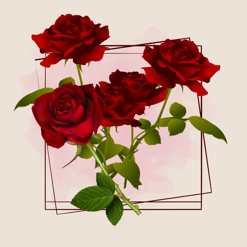 Flowers frame