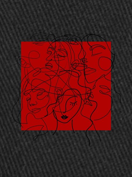 Face line red