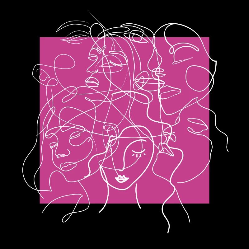 Face line pink