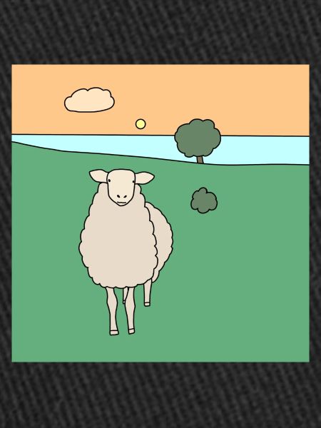 Moutons dans un pré
