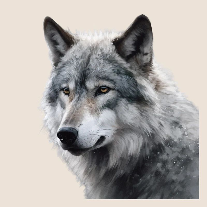 Wolf grau Natur Portrait eines grauen Wolfes Wild