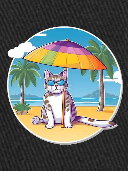 Chat de plage