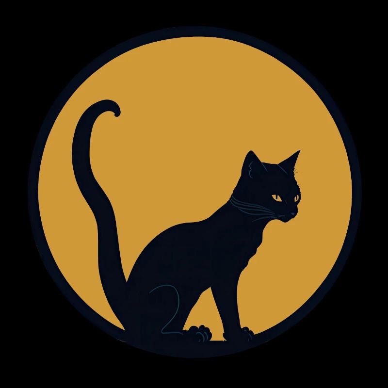 Schwarze Katze, ein Symbol