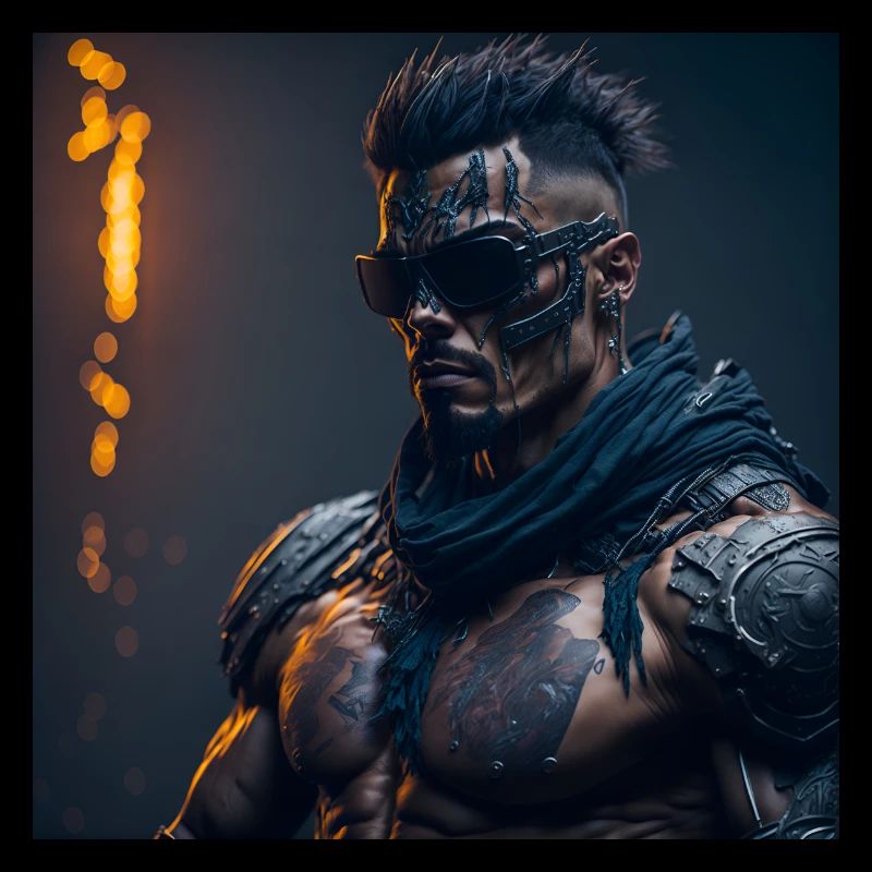 Future Cyberpunkt Warrior