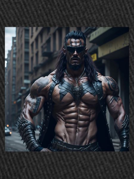 Futur Cyberpunkt Warrior